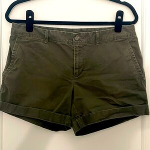 Olive green shorts